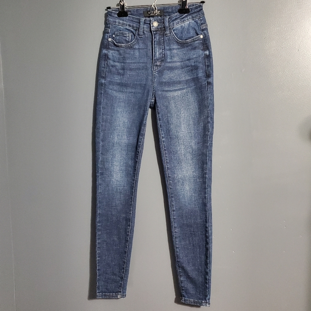Judy Blue Womens Skinny Jeans Tapered Leg Size 0